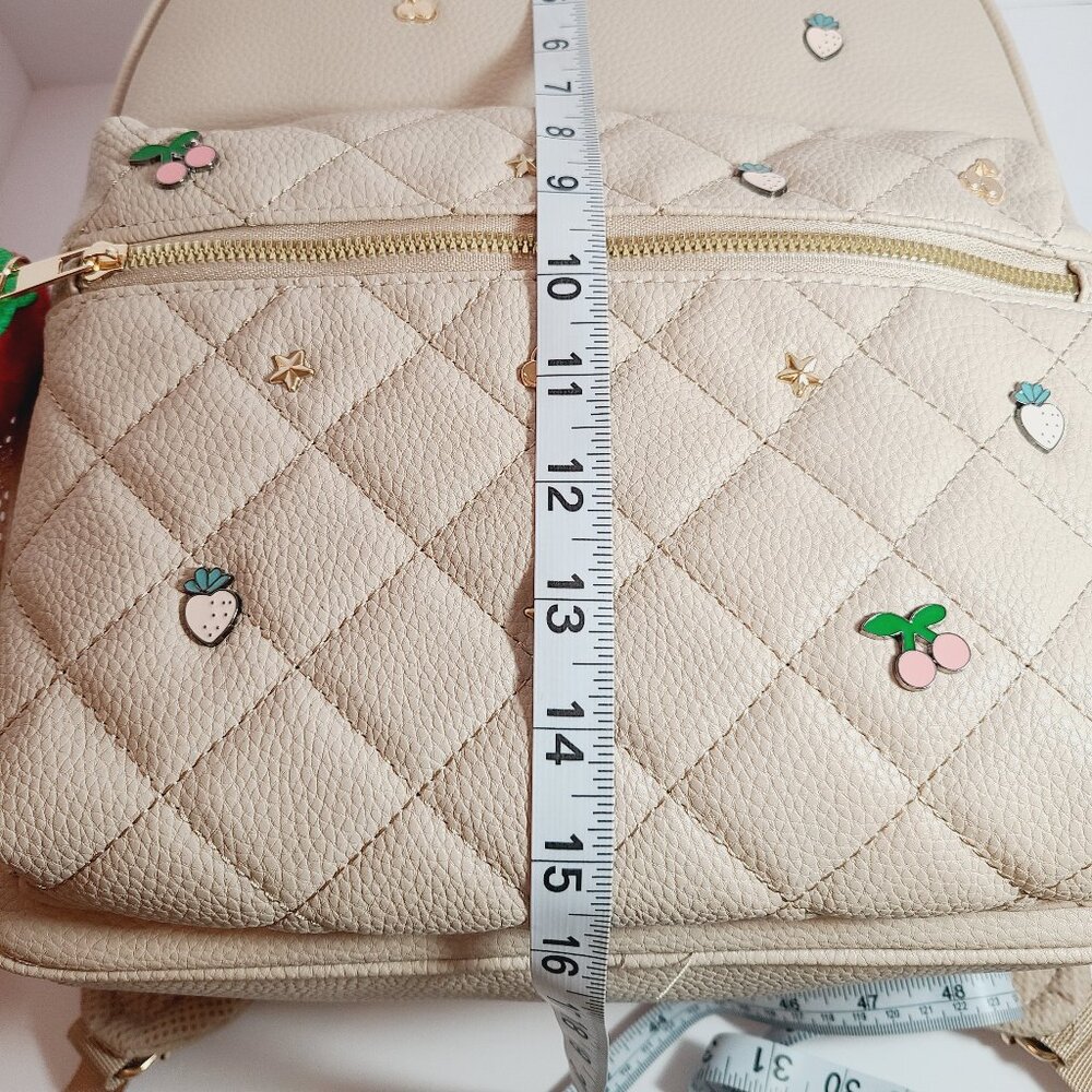 Under One Sky Cream Backpack – Strawberry Charm Design – NWT - Picture 11 of 13